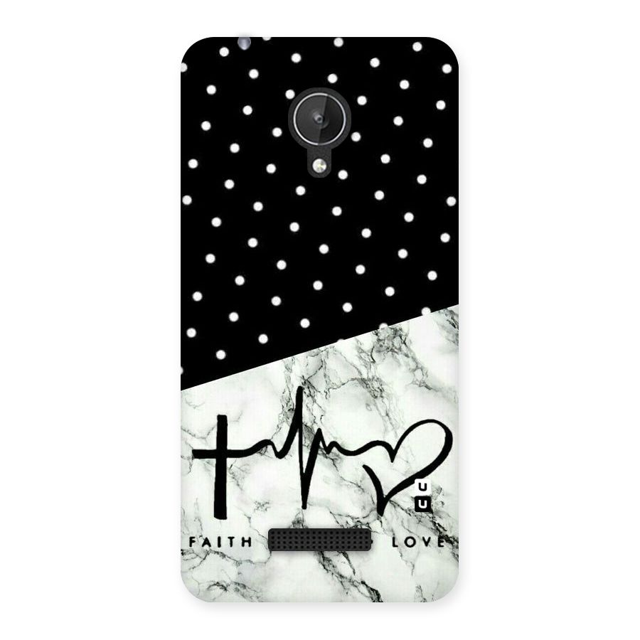Faith Love Back Case for Micromax Canvas Spark Q380