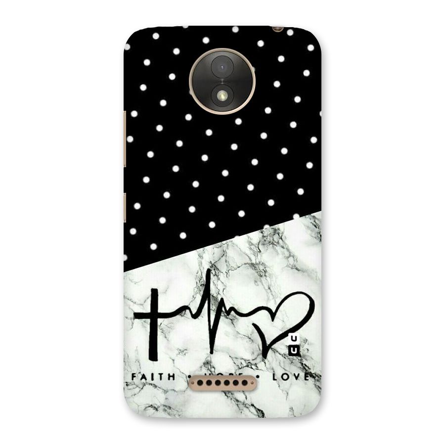 Faith Love Back Case for Moto C Plus
