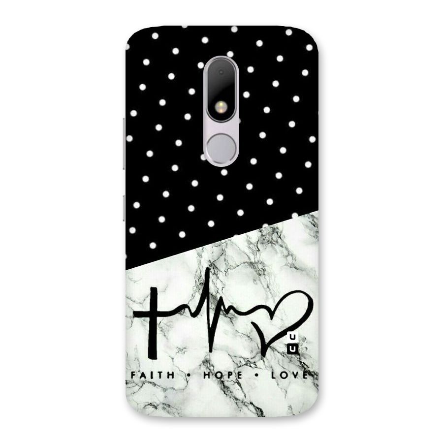 Faith Love Back Case for Moto M
