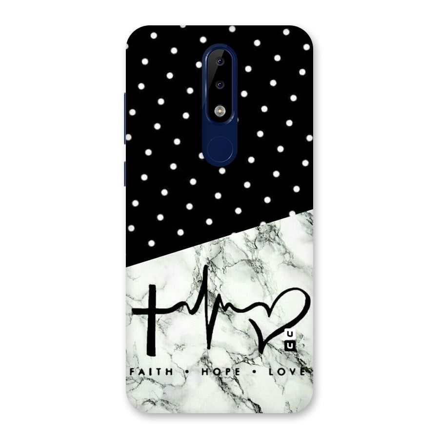 Faith Love Back Case for Nokia 5.1 Plus