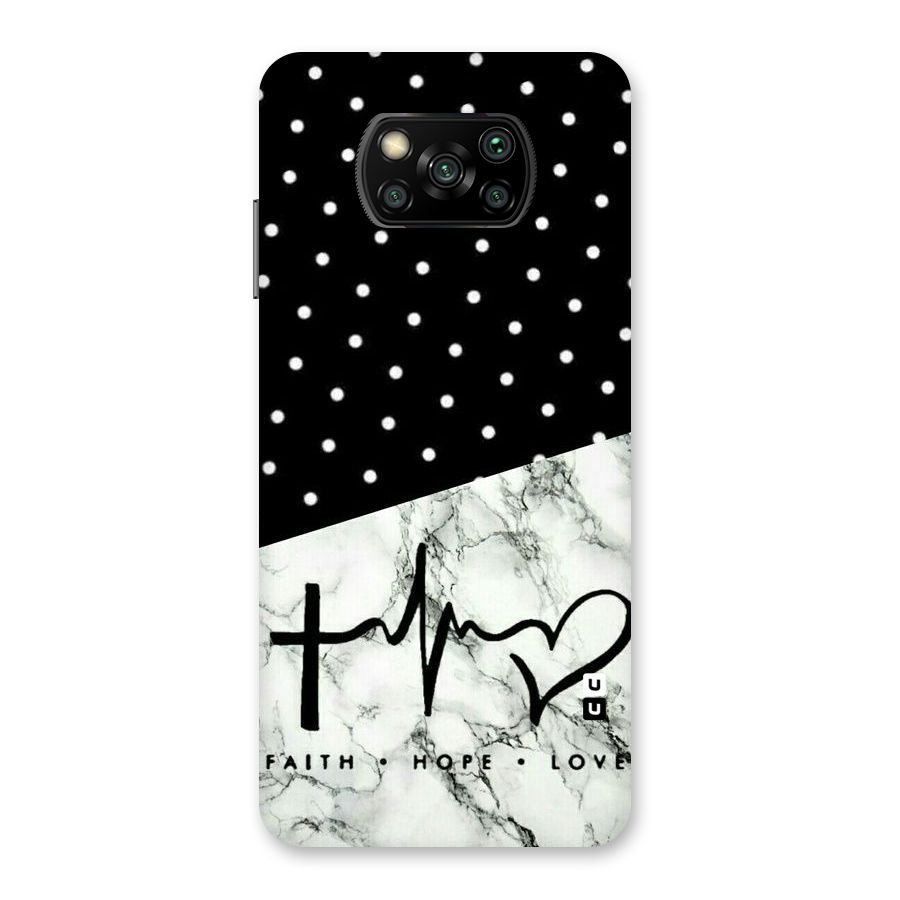 Faith Love Back Case for Poco X3