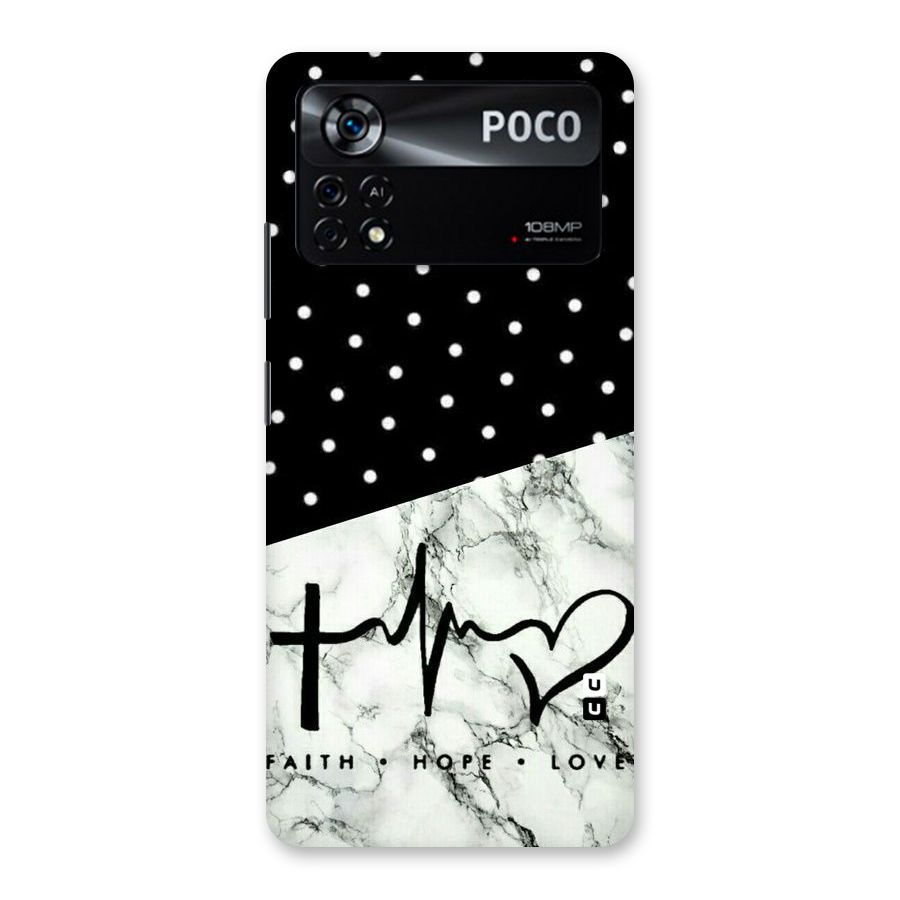 Faith Love Back Case for Poco X4 Pro 5G