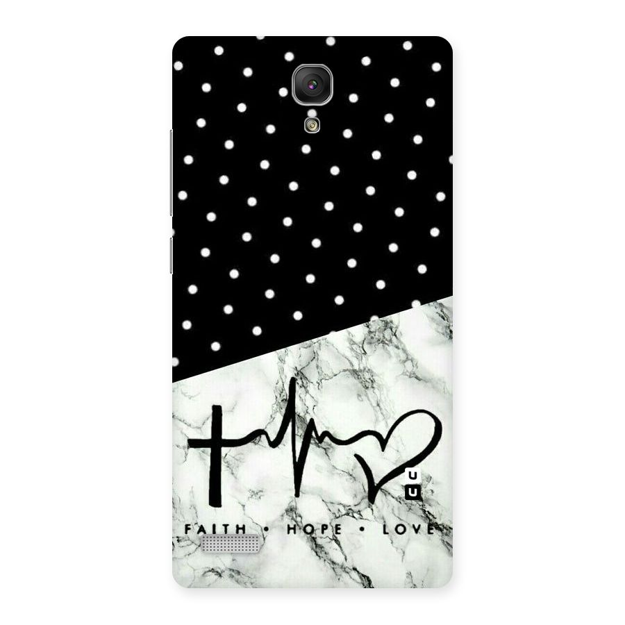 Faith Love Back Case for Redmi Note Prime