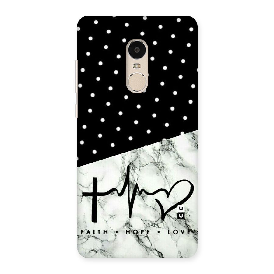 Faith Love Back Case for Xiaomi Redmi Note 4