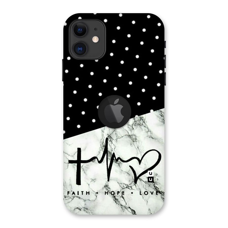 Faith Love Back Case for iPhone 11 Logo Cut