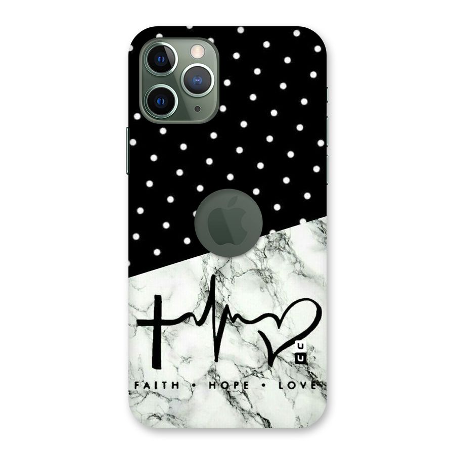 Faith Love Back Case for iPhone 11 Pro Logo  Cut