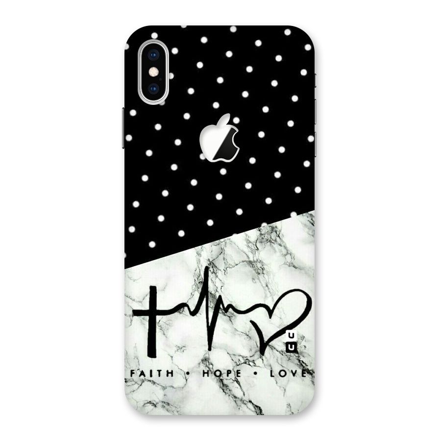 Faith Love Back Case for iPhone XS Max Apple Cut