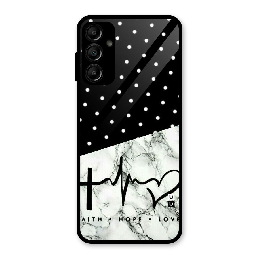 Faith Love Glass Back Case for Galaxy A14 5G