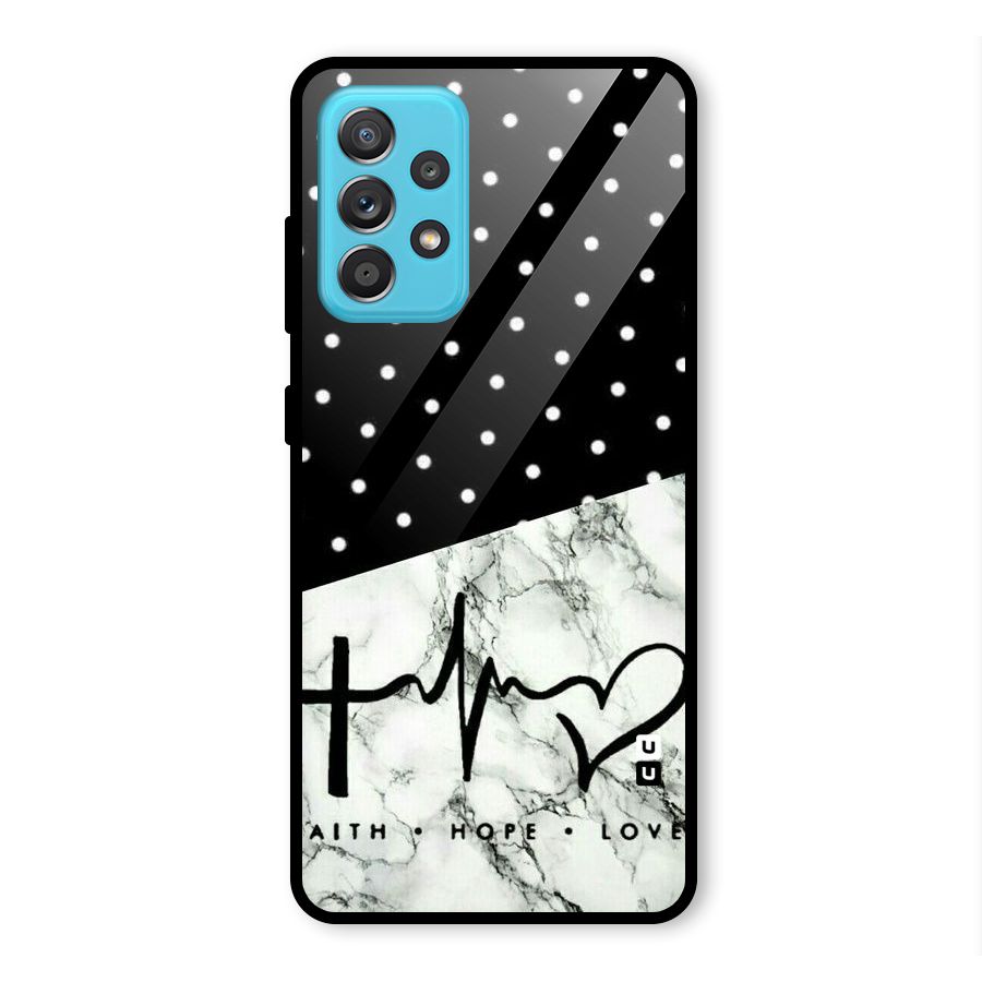 Faith Love Glass Back Case for Galaxy A52