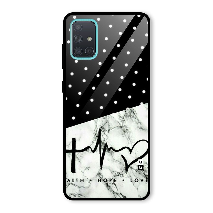 Faith Love Glass Back Case for Galaxy A71