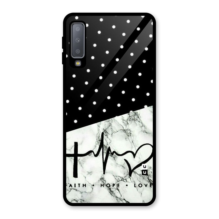 Faith Love Glass Back Case for Galaxy A7 (2018)