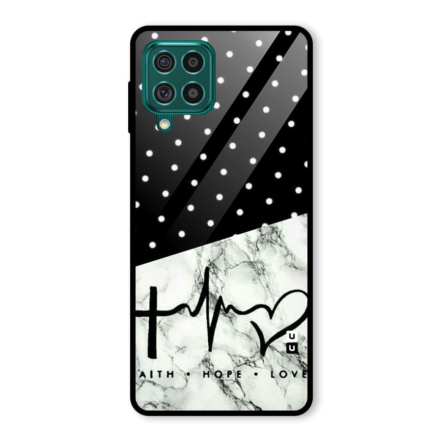 Faith Love Glass Back Case for Galaxy F62