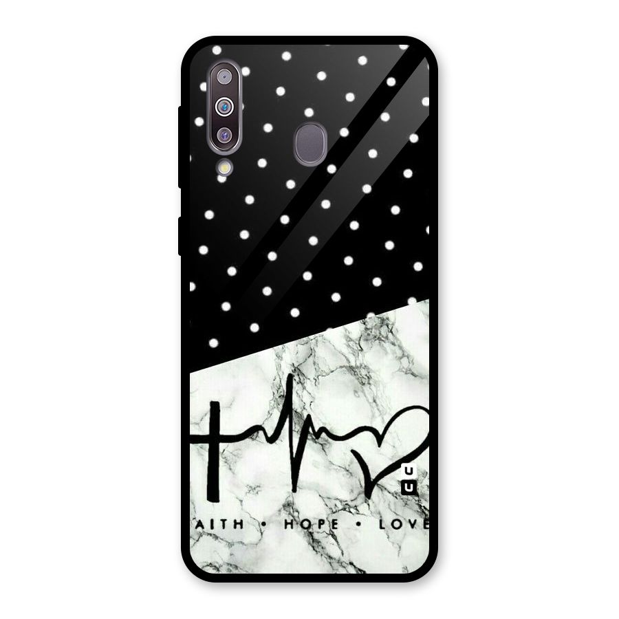 Faith Love Glass Back Case for Galaxy M30