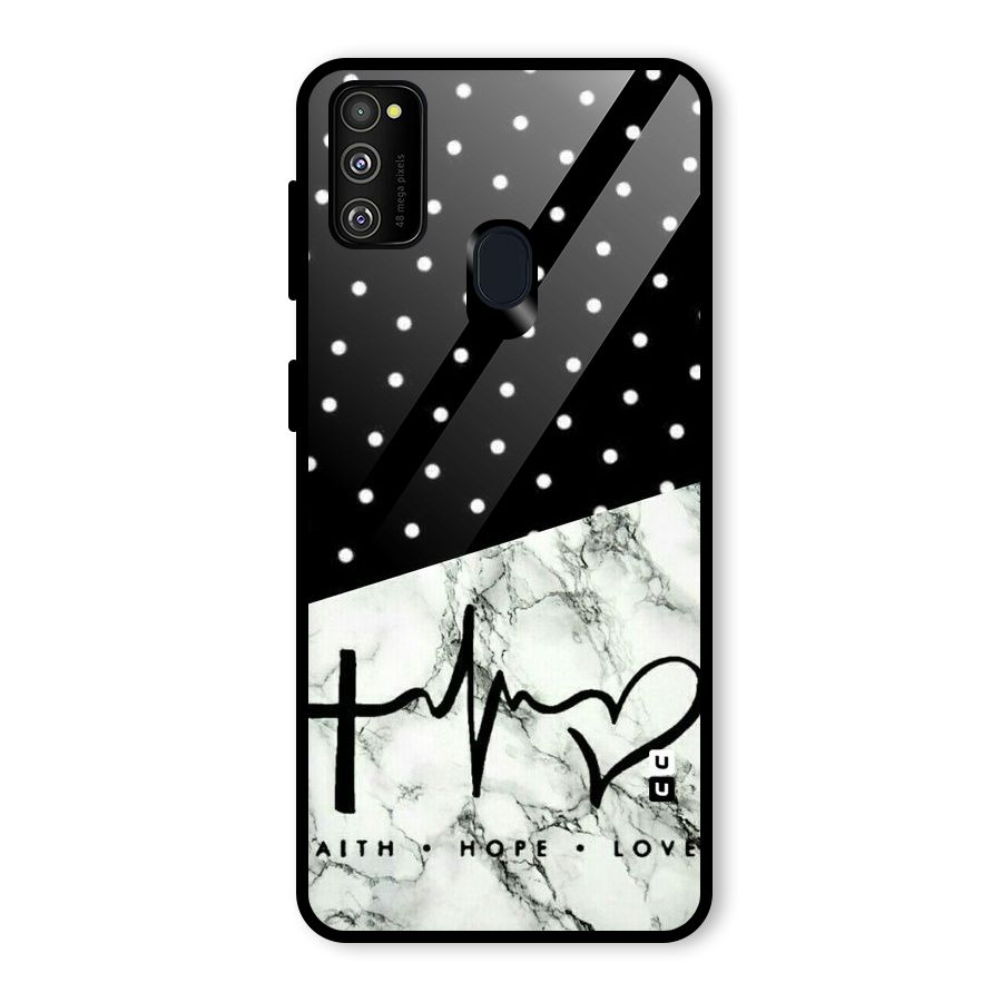 Faith Love Glass Back Case for Galaxy M30s