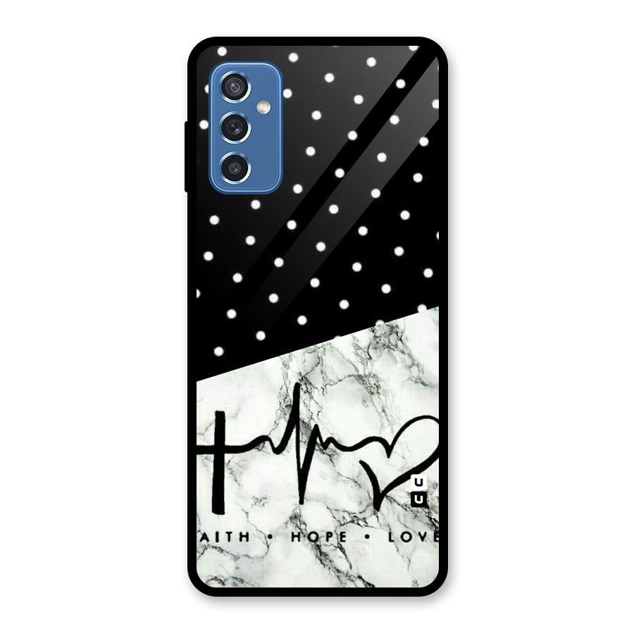 Faith Love Glass Back Case for Galaxy M52 5G
