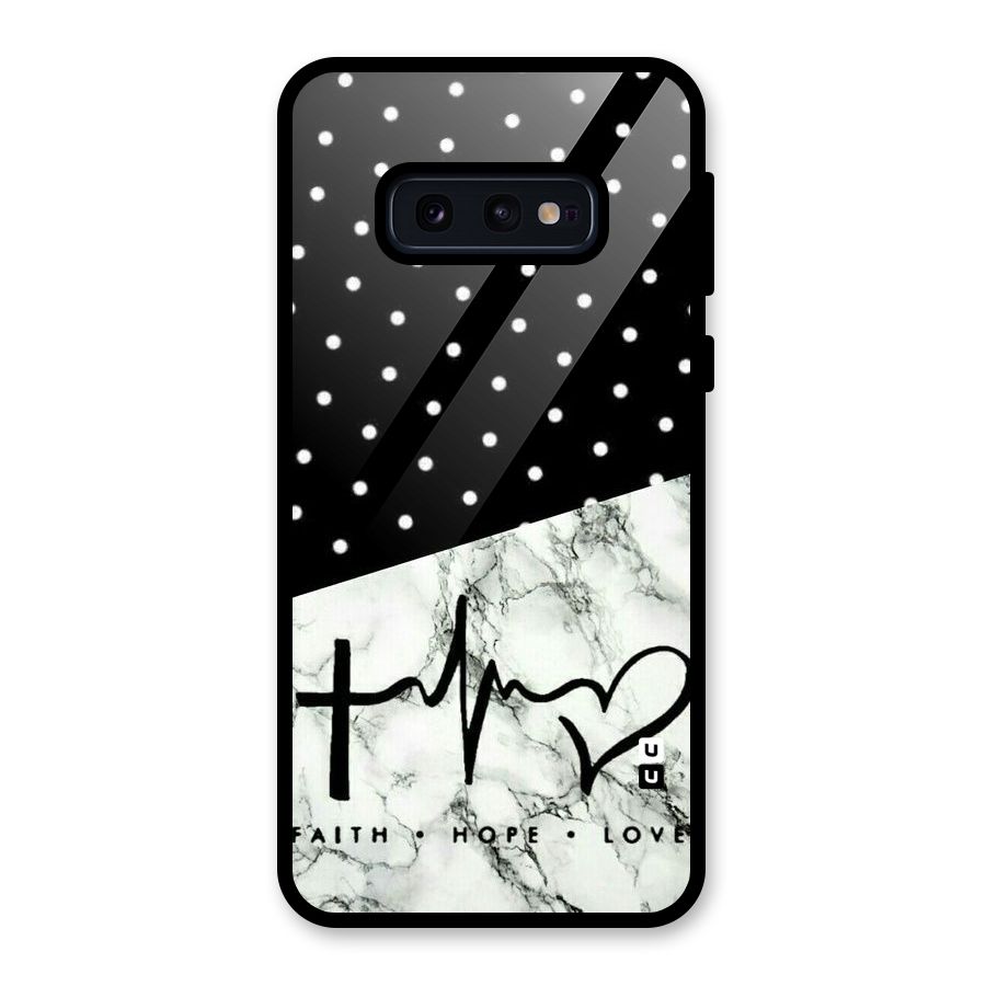 Faith Love Glass Back Case for Galaxy S10e