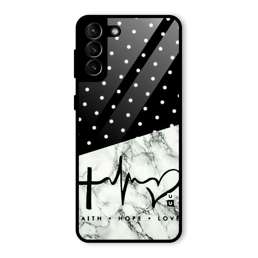 Faith Love Glass Back Case for Galaxy S21 Plus