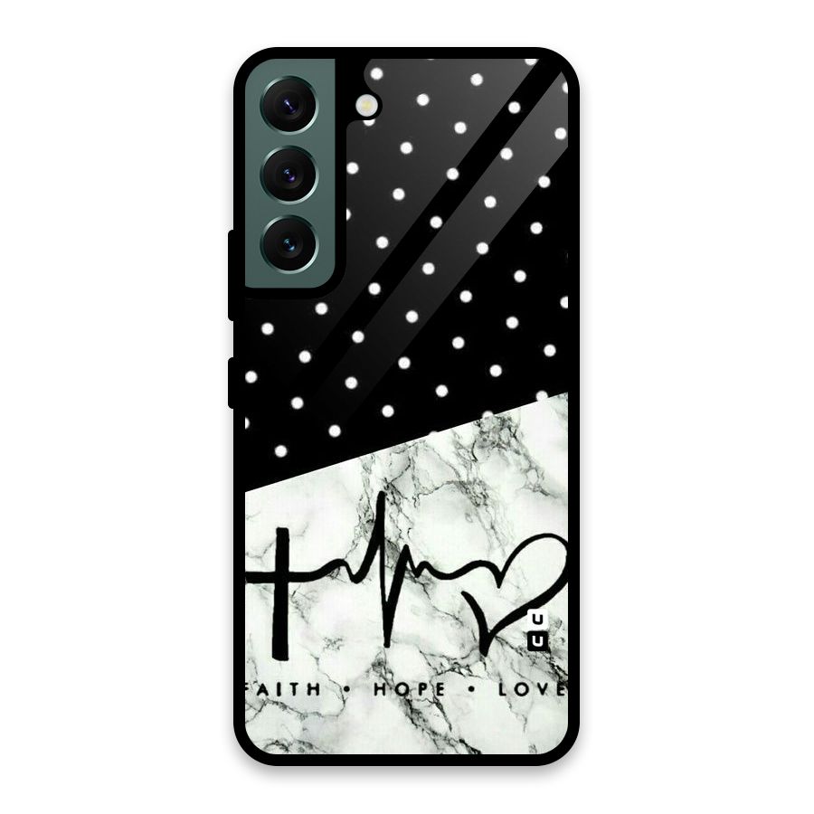 Faith Love Glass Back Case for Galaxy S22 5G