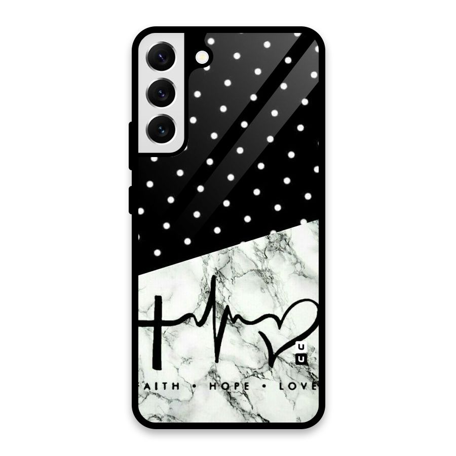 Faith Love Glass Back Case for Galaxy S22 Plus 5G