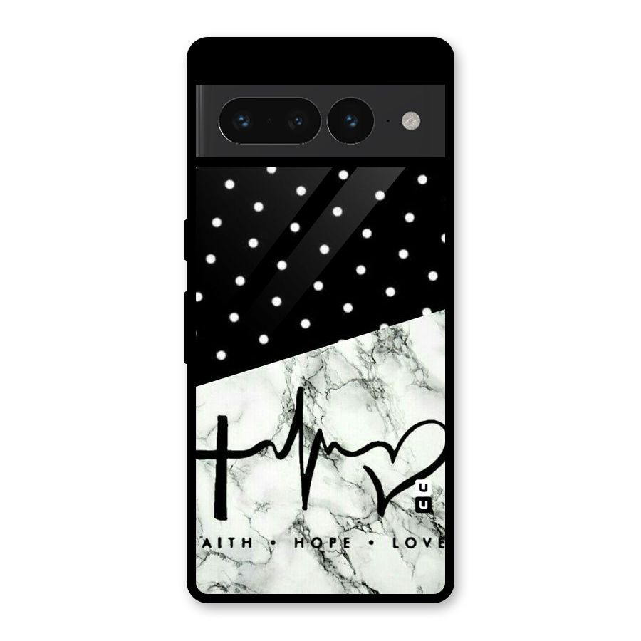 Faith Love Glass Back Case for Google Pixel 7 Pro