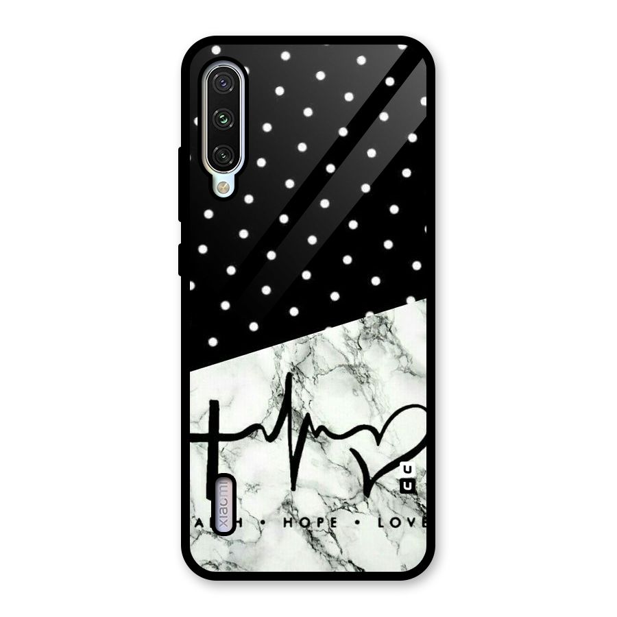 Faith Love Glass Back Case for Mi A3