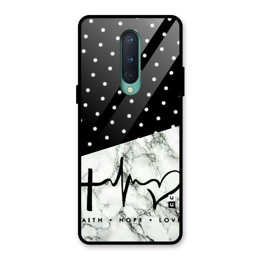 Faith Love Glass Back Case for OnePlus 8