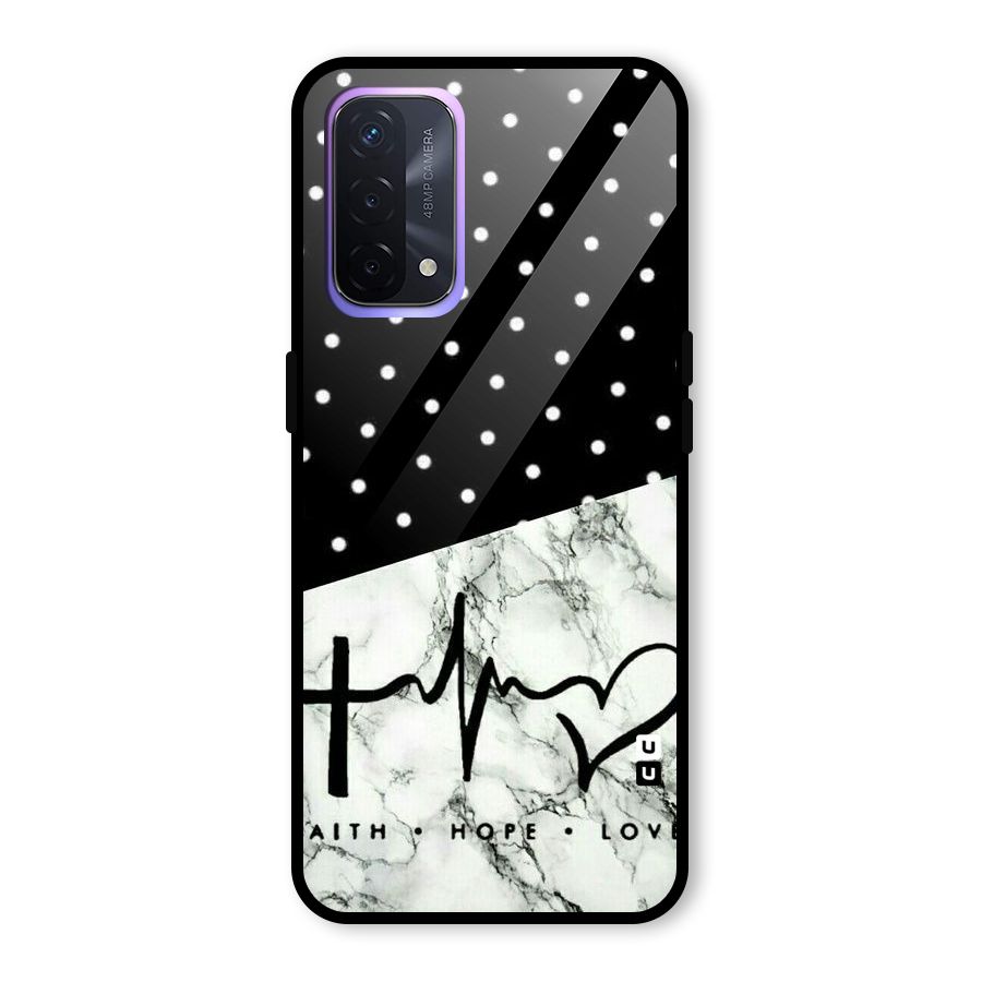 Faith Love Glass Back Case for Oppo A74 5G