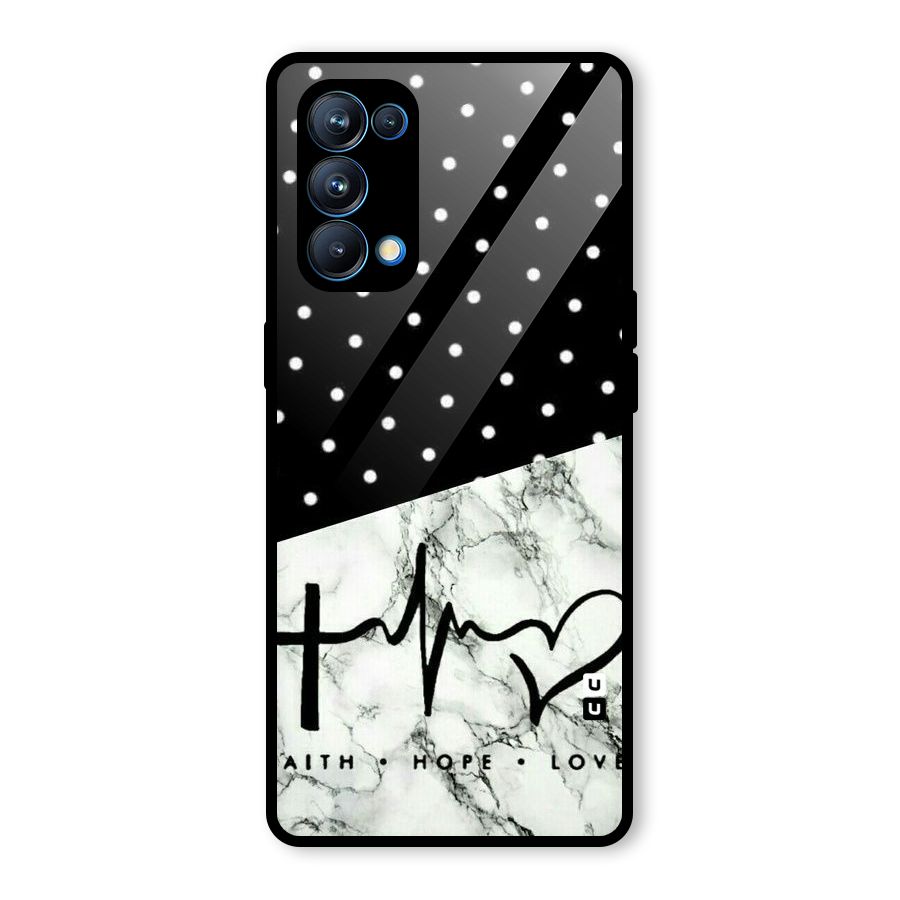 Faith Love Glass Back Case for Oppo Reno5 Pro 5G