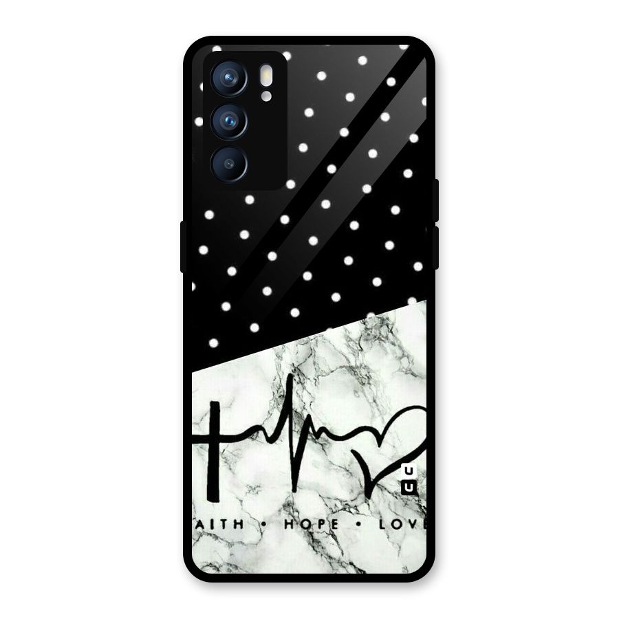 Faith Love Glass Back Case for Oppo Reno6 5G