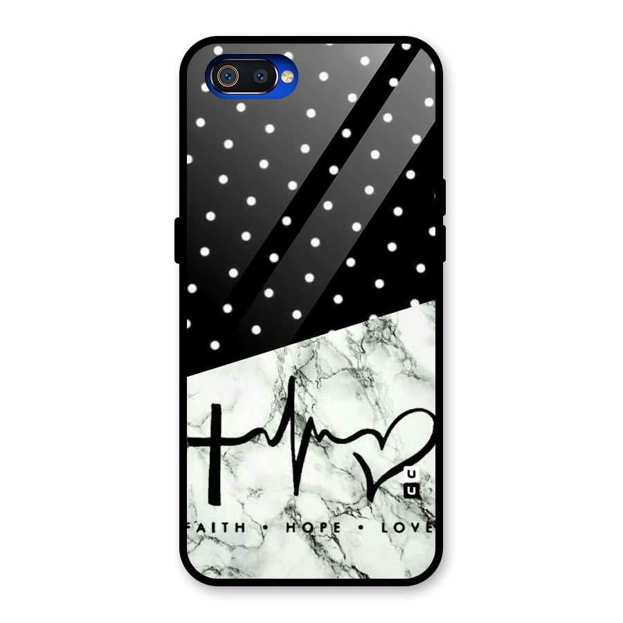 Faith Love Glass Back Case for Realme C2