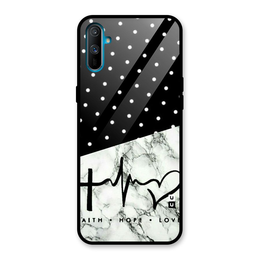 Faith Love Glass Back Case for Realme C3