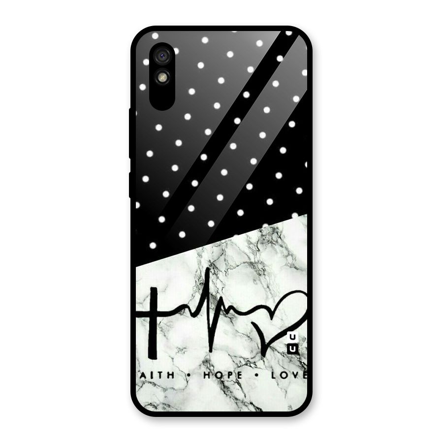 Faith Love Glass Back Case for Redmi 9i