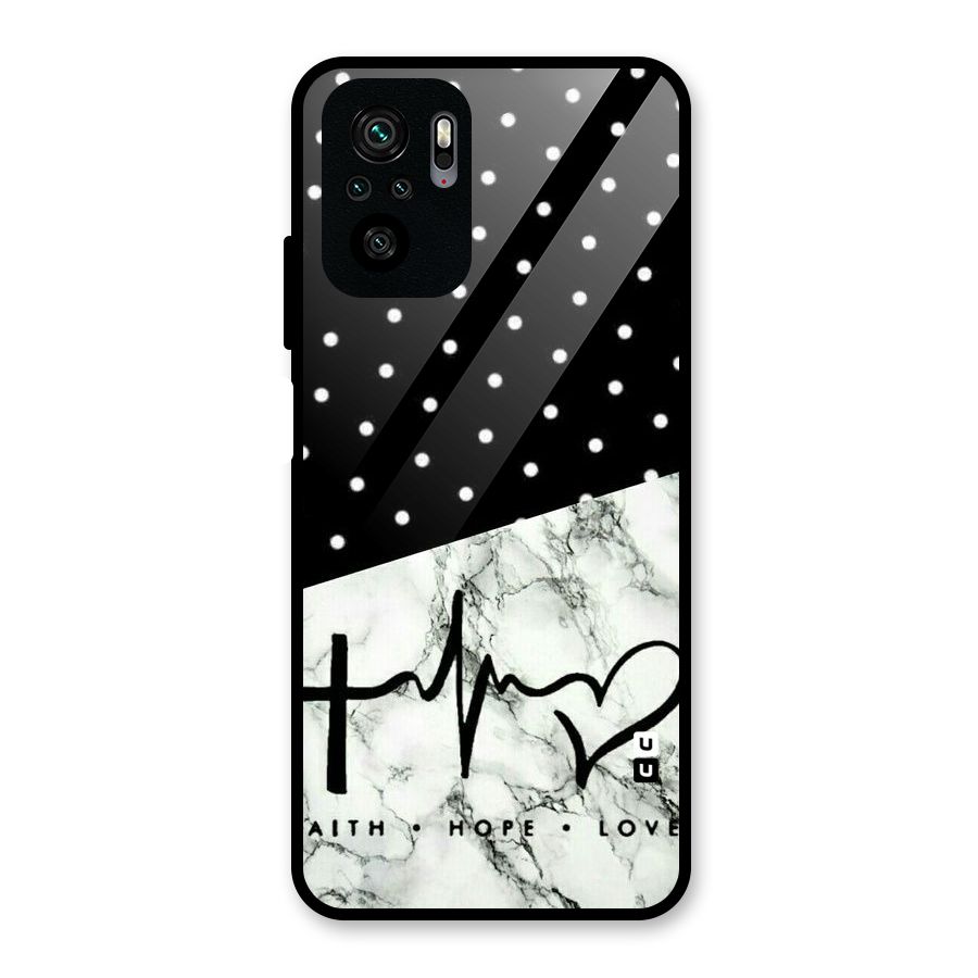 Faith Love Glass Back Case for Redmi Note 10S