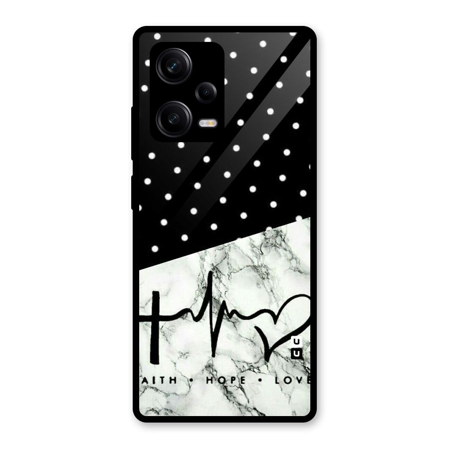 Faith Love Glass Back Case for Redmi Note 12 Pro