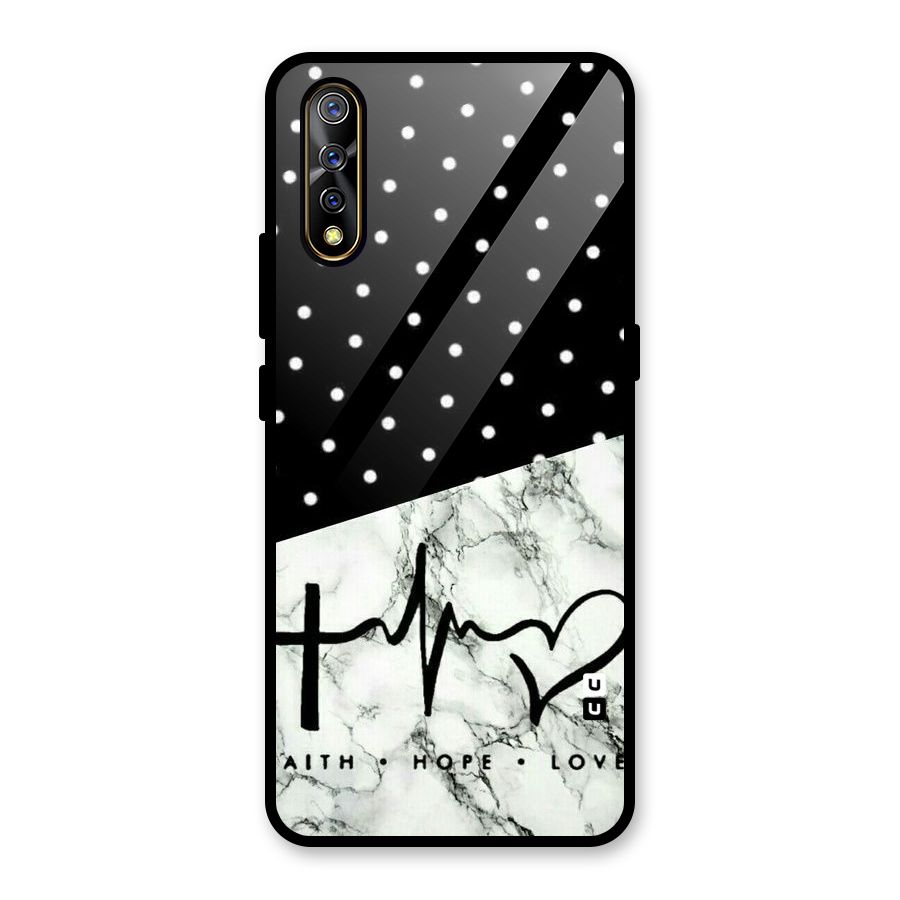 Faith Love Glass Back Case for Vivo S1