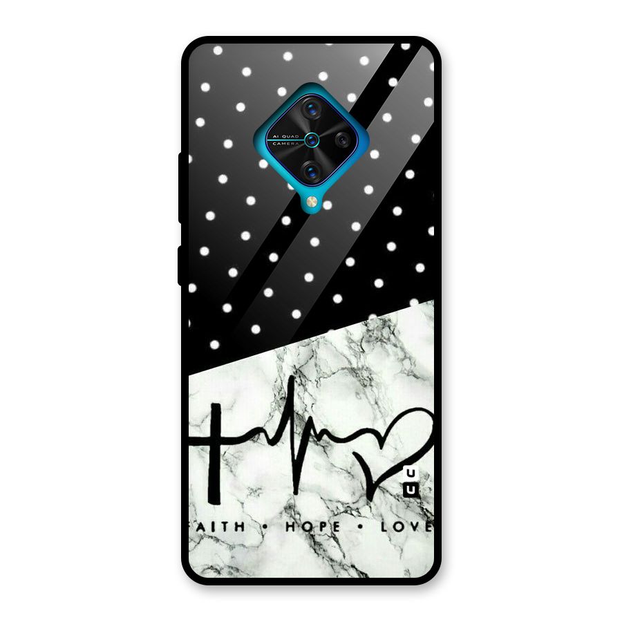 Faith Love Glass Back Case for Vivo S1 Pro