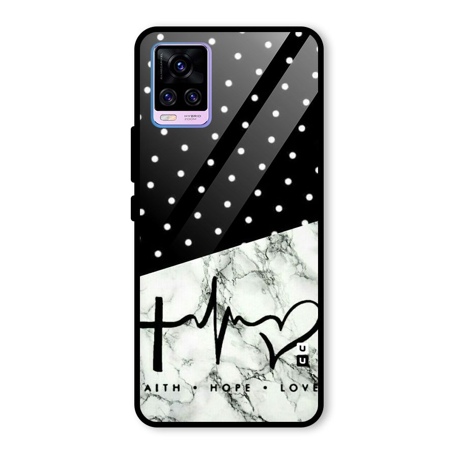 Faith Love Glass Back Case for Vivo V20 Pro