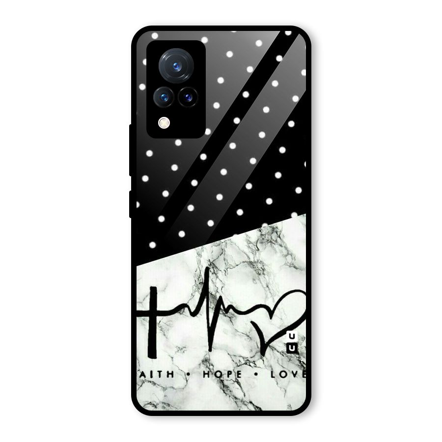 Faith Love Glass Back Case for Vivo V21 5G