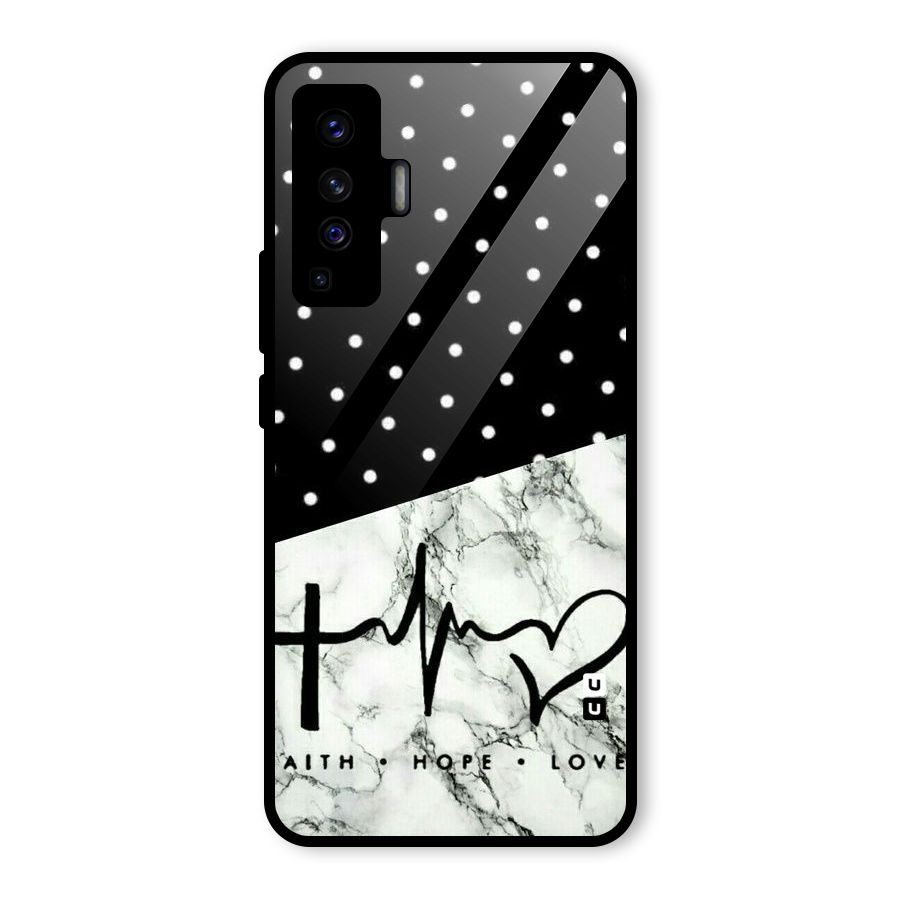 Faith Love Glass Back Case for Vivo X50