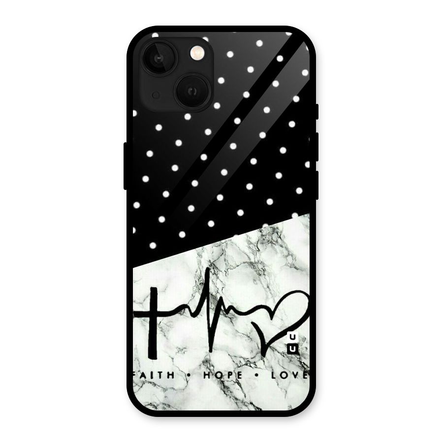 Faith Love Glass Back Case for iPhone 13