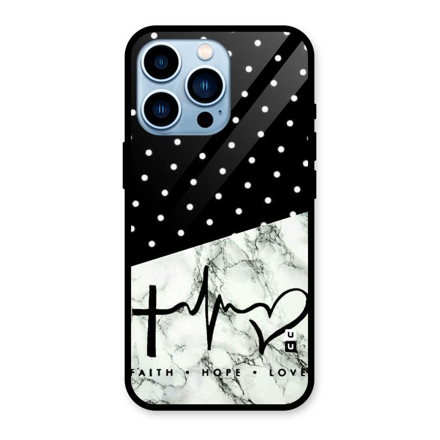 Faith Love Glass Back Case for iPhone 13 Pro