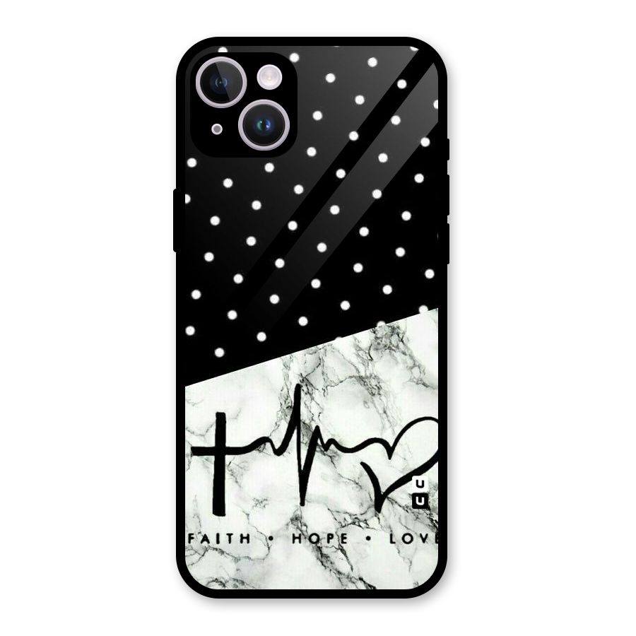 Faith Love Glass Back Case for iPhone 14 Plus