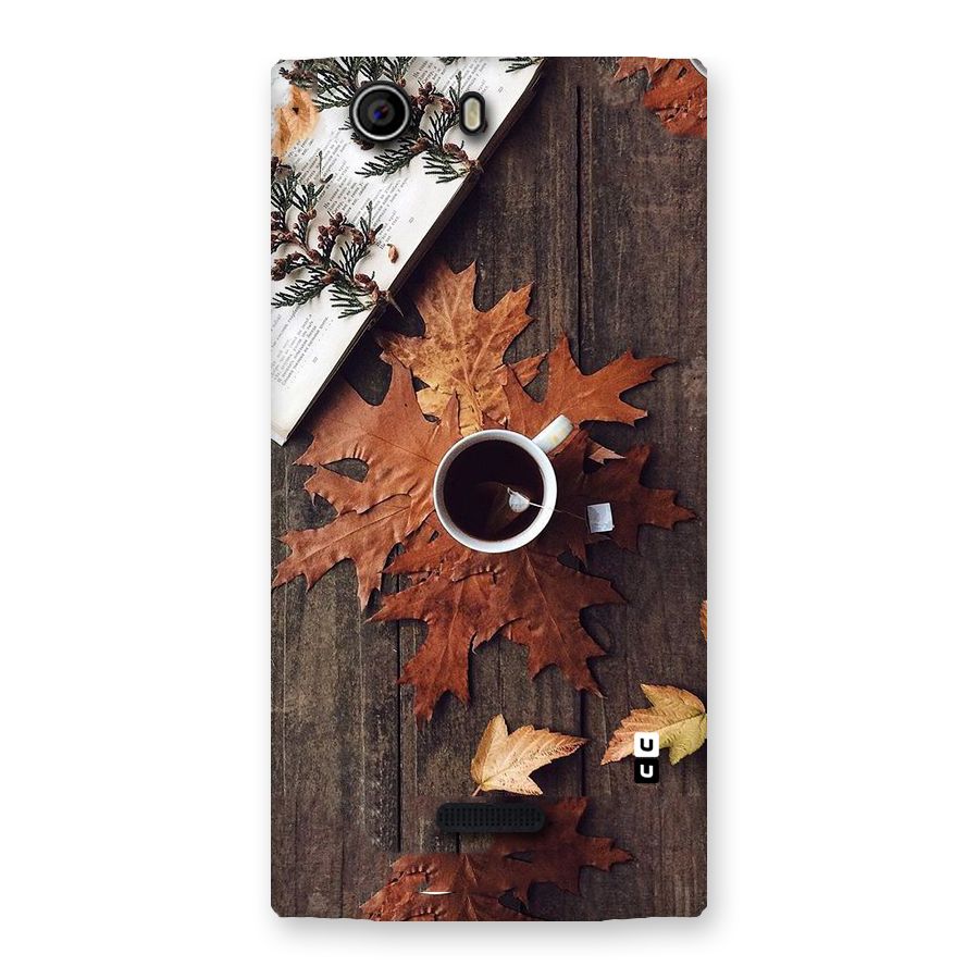 Fall Leaf Coffee Back Case for Canvas Nitro 2 E311