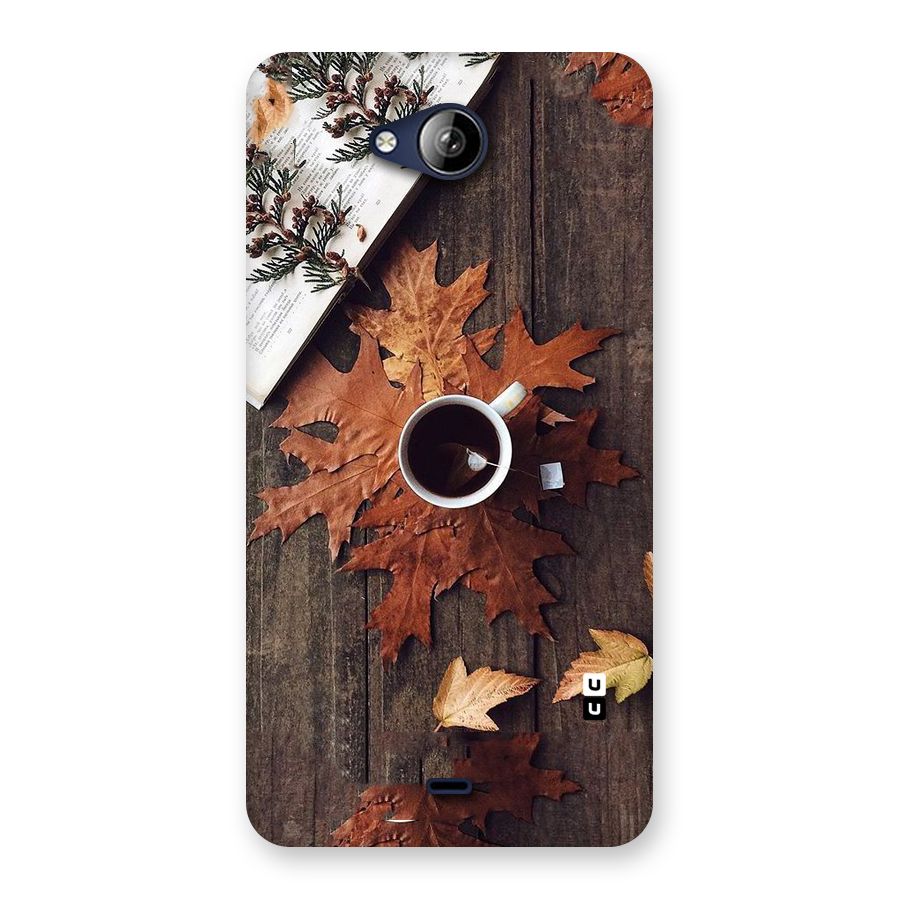 Fall Leaf Coffee Back Case for Canvas Play Q355