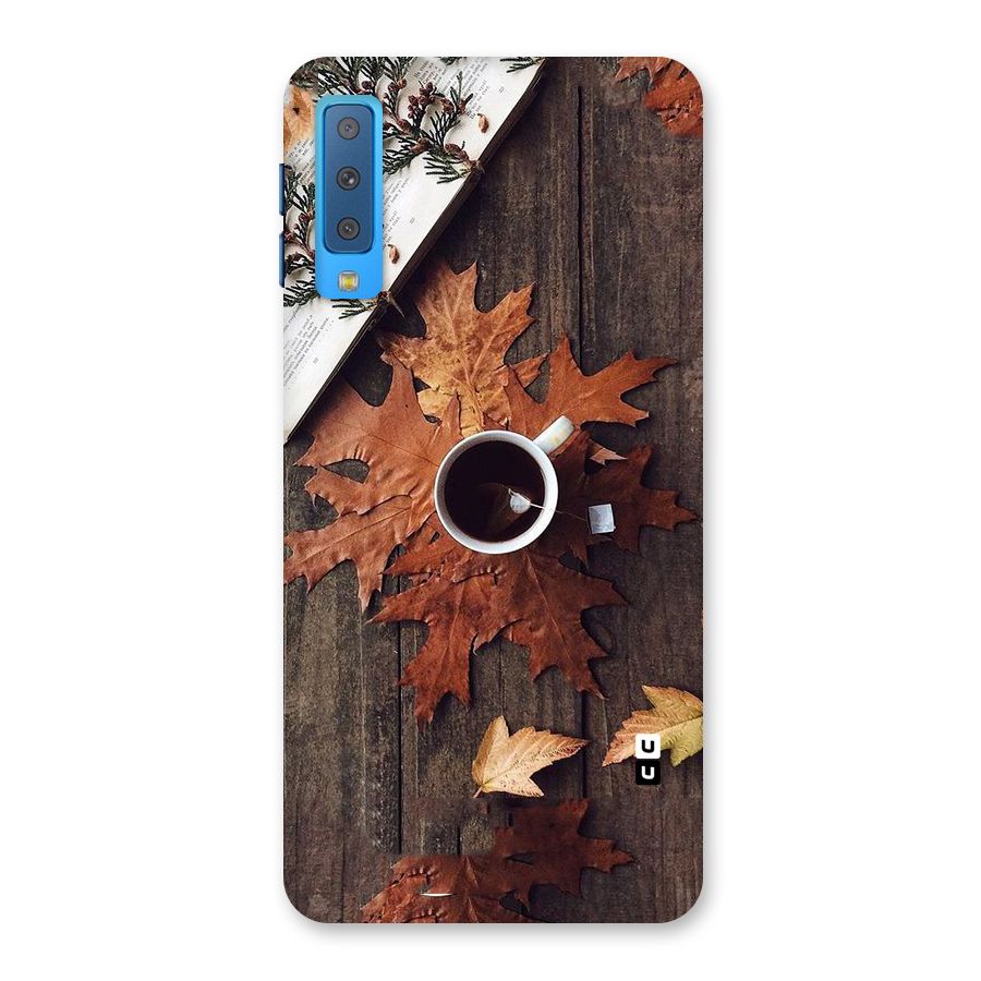 Fall Leaf Coffee Back Case for Galaxy A7 (2018)