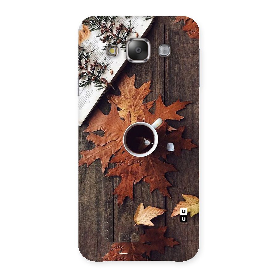 Fall Leaf Coffee Back Case for Galaxy E7