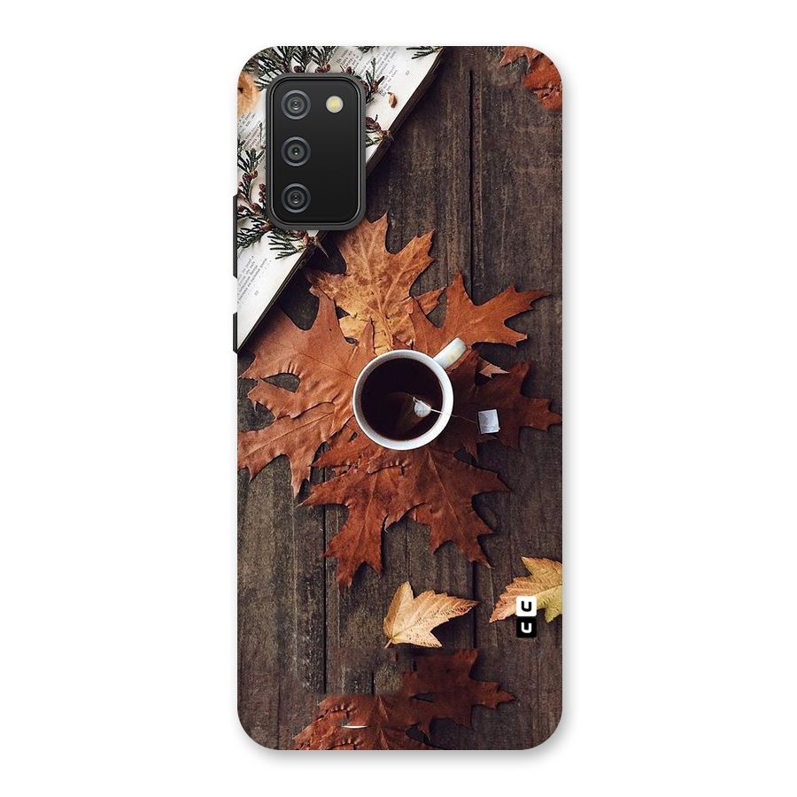 Fall Leaf Coffee Back Case for Galaxy M02s
