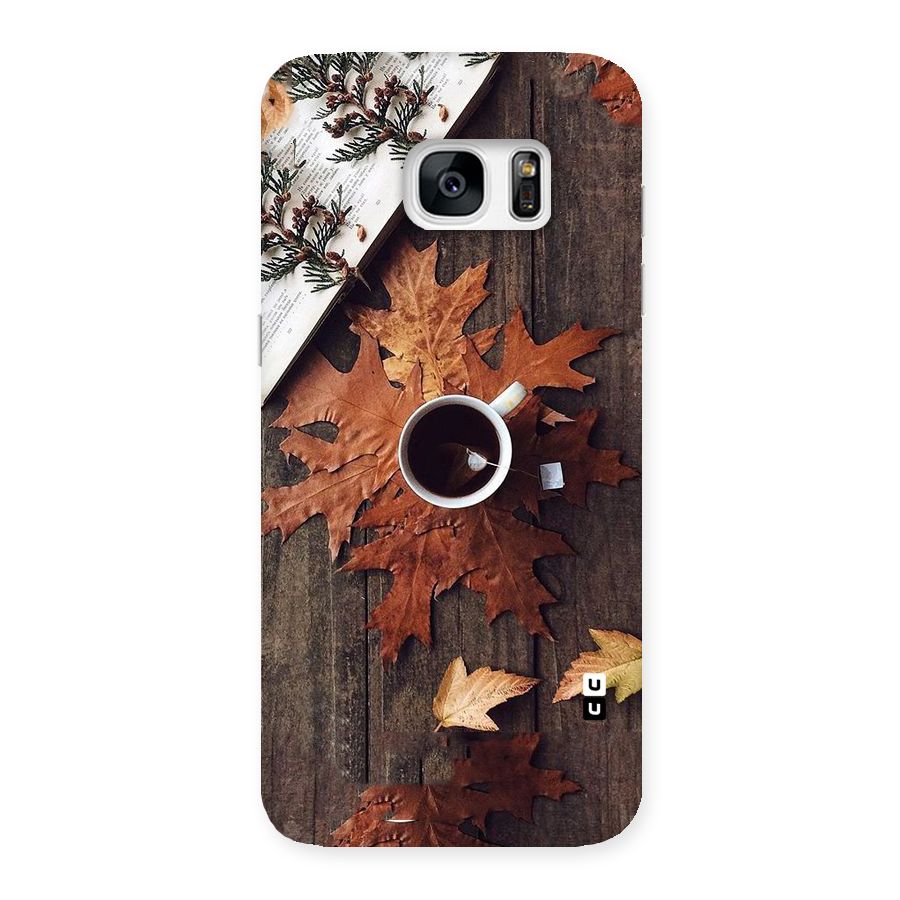 Fall Leaf Coffee Back Case for Galaxy S7 Edge