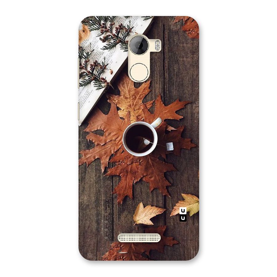 Fall Leaf Coffee Back Case for Gionee A1 LIte