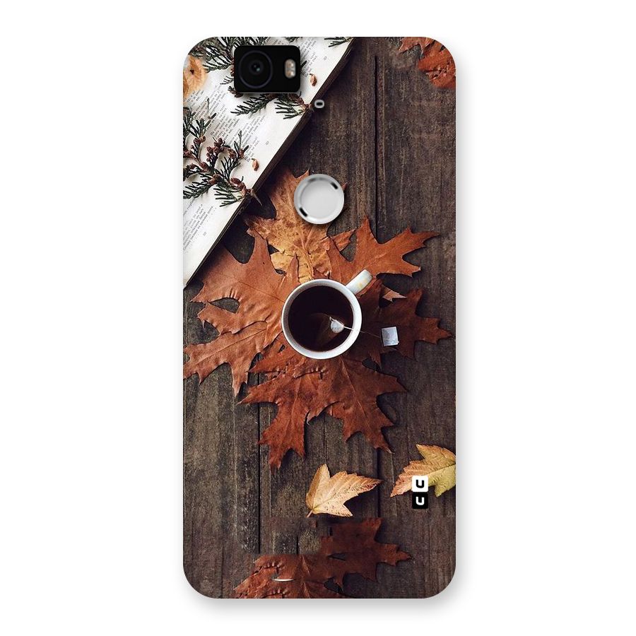 Fall Leaf Coffee Back Case for Google Nexus-6P